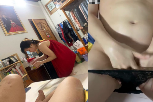 Chồng vắng nhà vợ vội chịch hàng xóm