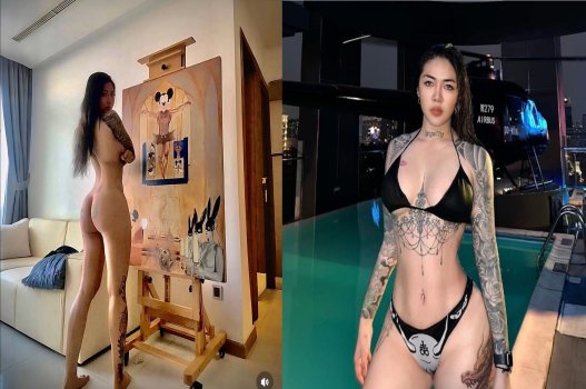 Quan hệ Thủy Tạ bím dâm đầy tattoo