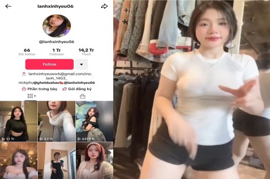 Sex nóng Tiktoker Lanhxinhyeu06 BJ làm tình đỉnh cao