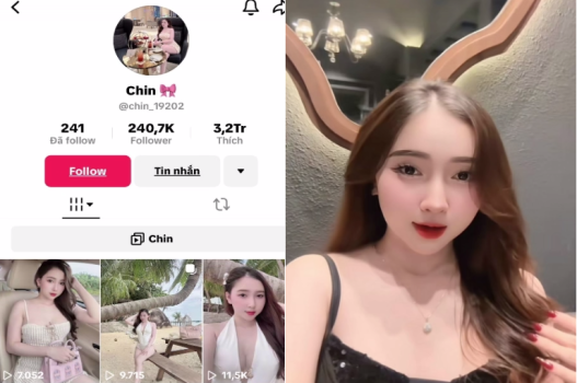 Tiktoker Chin bị địt đến há hốc mồm